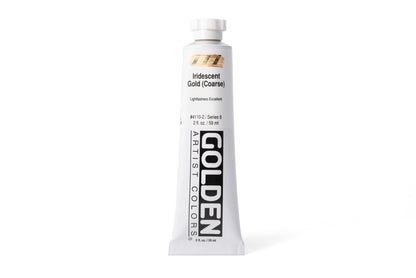 Golden Heavy Body Acrylics, Iridescent Gold (Coarse), 2 oz. Tube