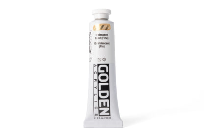 Golden Heavy Body Acrylics, Iridescent Gold (Fine), 2 oz. Tube