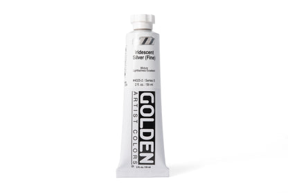 Golden Heavy Body Acrylics, Iridescent Silver (Fine), 2 oz. Tube