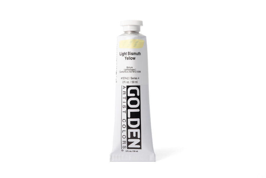 Golden Heavy Body Acrylics, Light Bismuth Yellow, 2 oz. Tube