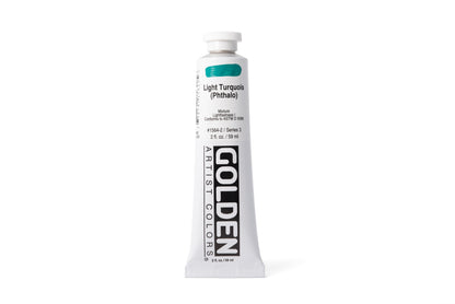Golden Heavy Body Acrylics, Light Turquoise (Phthalo), 2 oz. Tube
