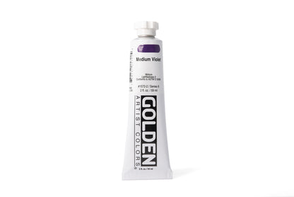 Golden Heavy Body Acrylics, Medium Violet, 2 oz. Tube