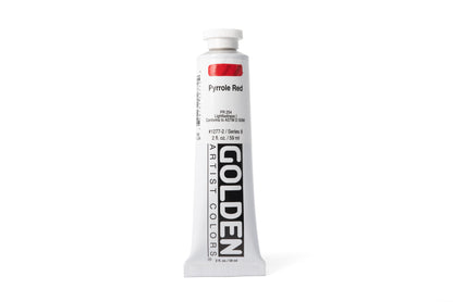 Golden Heavy Body Acrylics, Pyrrole Red, 2 oz. Tube