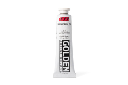 Golden Heavy Body Acrylics, Quinacridone Red, 2 oz. Tube