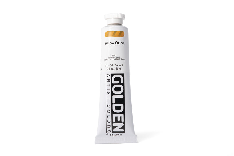 Golden Heavy Body Acrylics, Yellow Oxide, 2 oz. Tube