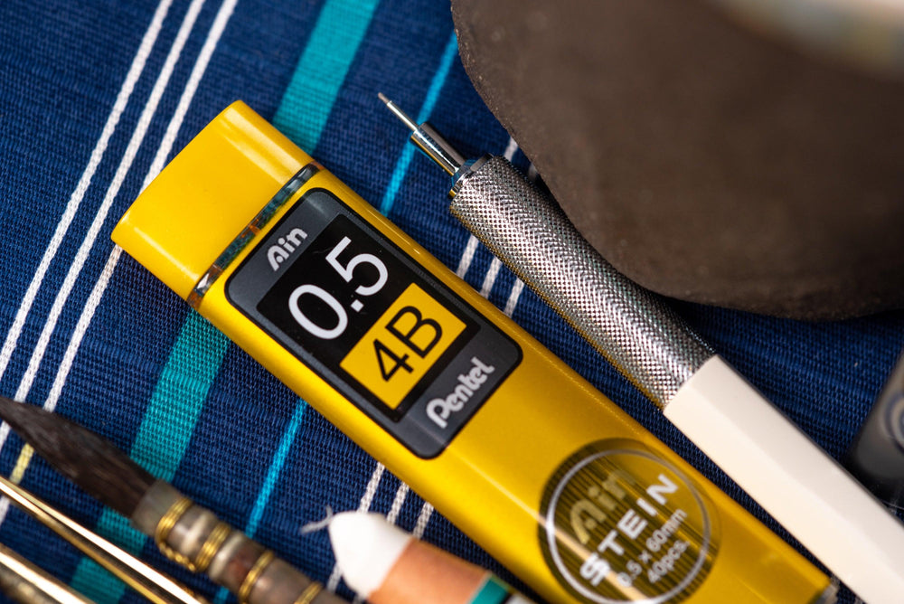 Pentel Ain Stein Mine Di Ricambio Per Matita Meccanica 0.5 Mm – 4B, Confezione Da 40 Pezzi, Import Giappone