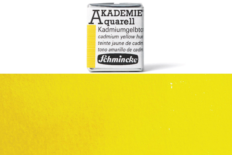 Schmincke - Akademie Watercolor Half Pan, #224 Cadmium Yellow Hue - St. Louis Art Supply