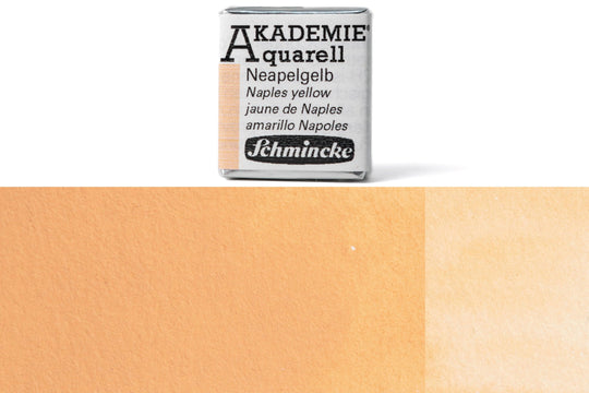 Schmincke - Akademie Watercolor Half Pan, #226 Naples Yellow - St. Louis Art Supply