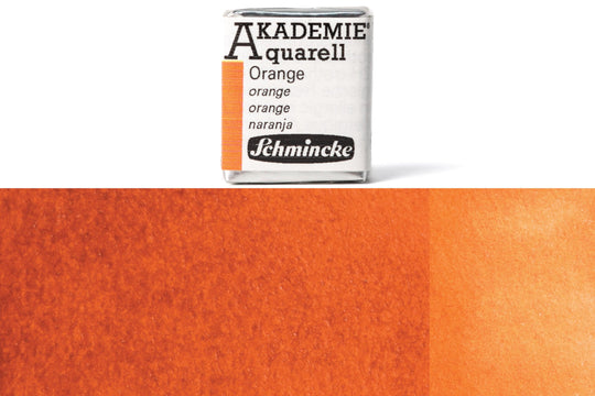 Schmincke - Akademie Watercolor Half Pan, #330 Orange - St. Louis Art Supply