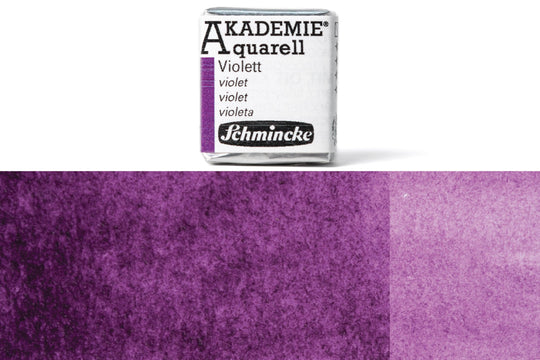 Schmincke - Akademie Watercolor Half Pan, #440 Violet - St. Louis Art Supply
