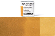 Schmincke - Akademie Watercolor Half Pan, #660 Yellow Ochre - St. Louis Art Supply