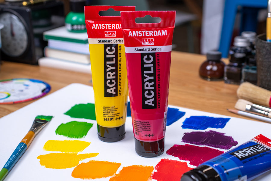 Amsterdam Standard Acrylic Colors, 120 mL, Pearl Red