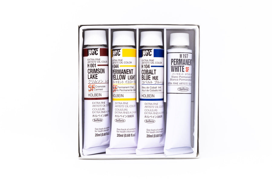 Artists' Oil Colors, sample set of 4Holbein 