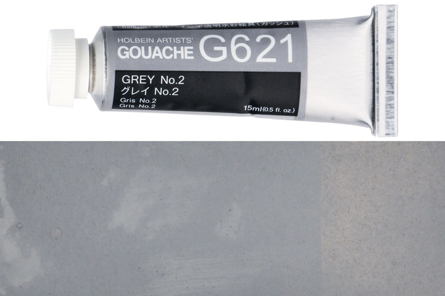 Holbein Artists' Gouache, 15 mL, G621 Grey No. 2