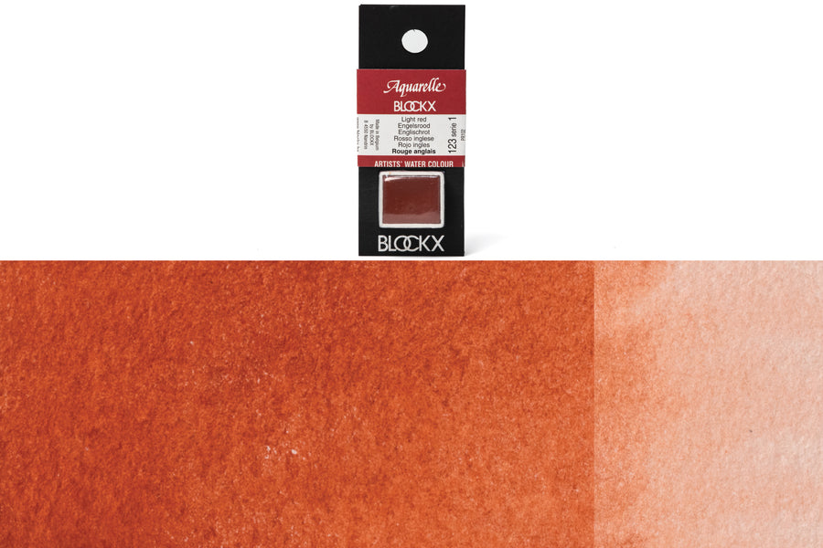 Blockx - Blockx Watercolor Half Pan, #123 Light Red - St. Louis Art Supply