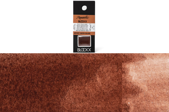 Blockx - Blockx Watercolor Half Pan, #141 Burnt Sienna Light - St. Louis Art Supply