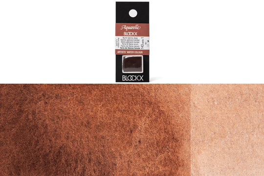Blockx - Blockx Watercolor Half Pan, #143 Burnt Sienna Deep - St. Louis Art Supply