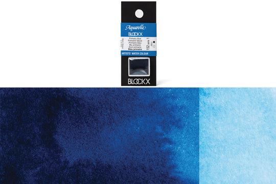 Blockx - Blockx Watercolor Half Pan, #152 Primary Blue - St. Louis Art Supply