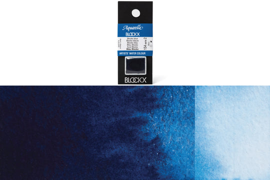 Blockx - Blockx Watercolor Half Pan, #154 Blockx Blue - St. Louis Art Supply