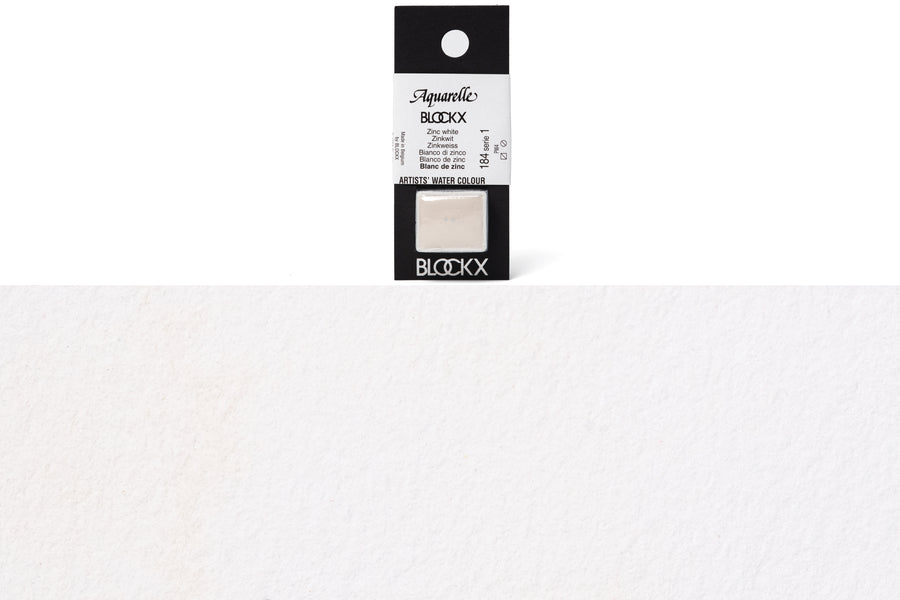 Blockx - Blockx Watercolor Half Pan, #184 Zinc White - St. Louis Art Supply