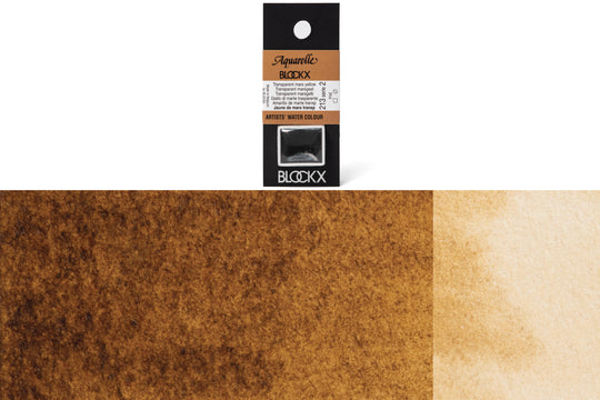 Blockx - Blockx Watercolor Half Pan, #213 Transparent Mars Yellow - St. Louis Art Supply