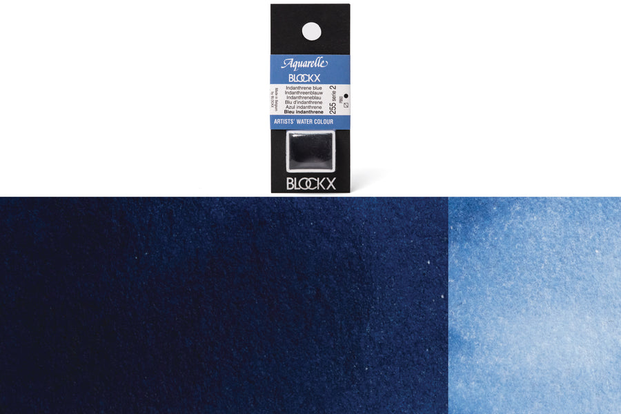 Blockx - Blockx Watercolor Half Pan, #255 Indanthrene Blue - St. Louis Art Supply