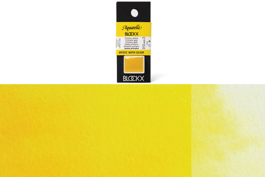 Blockx - Blockx Watercolor Half Pan, #313 Primary Yellow - St. Louis Art Supply