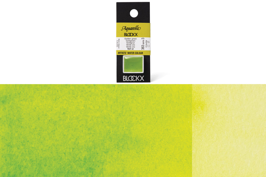 Blockx - Blockx Watercolor Half Pan, #363 Green Gold - St. Louis Art Supply
