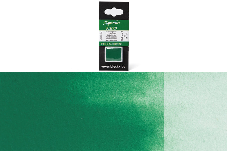 Blockx - Blockx Watercolor Half Pan, #463 Turquoise Green - St. Louis Art Supply
