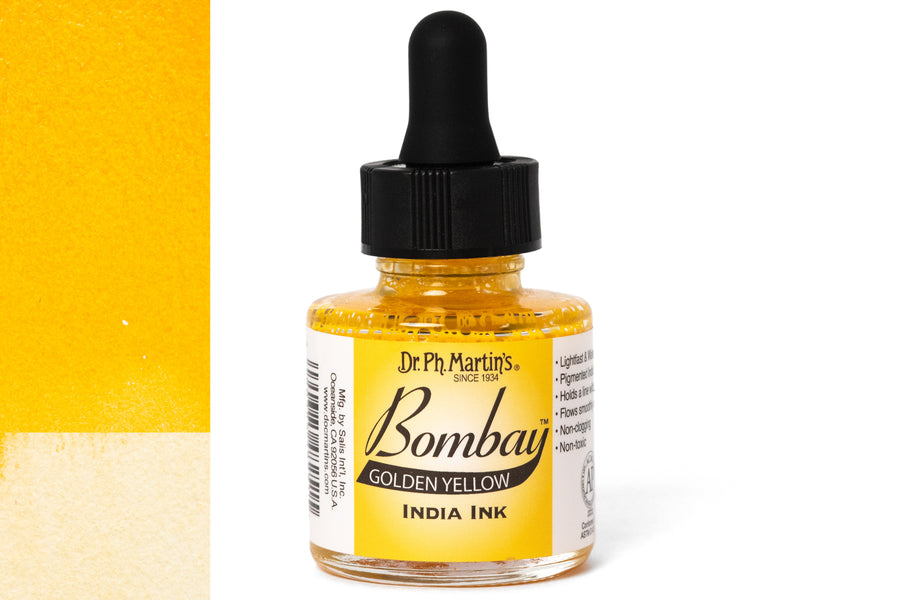 Dr. Ph. Martin's - Bombay India Ink, Golden Yellow - St. Louis Art Supply