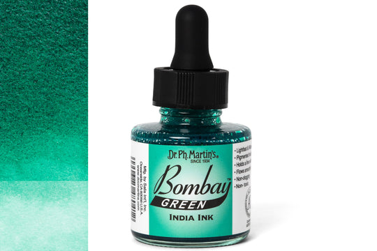 Dr. Ph. Martin's - Bombay India Ink, Green - St. Louis Art Supply