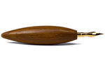 Bullet Pen Holder, Aged Oak, with Leonardt #30 Nib