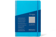 Ecoqua Plus Clothbound Notebook, A5 Dot Grid, Turquoise