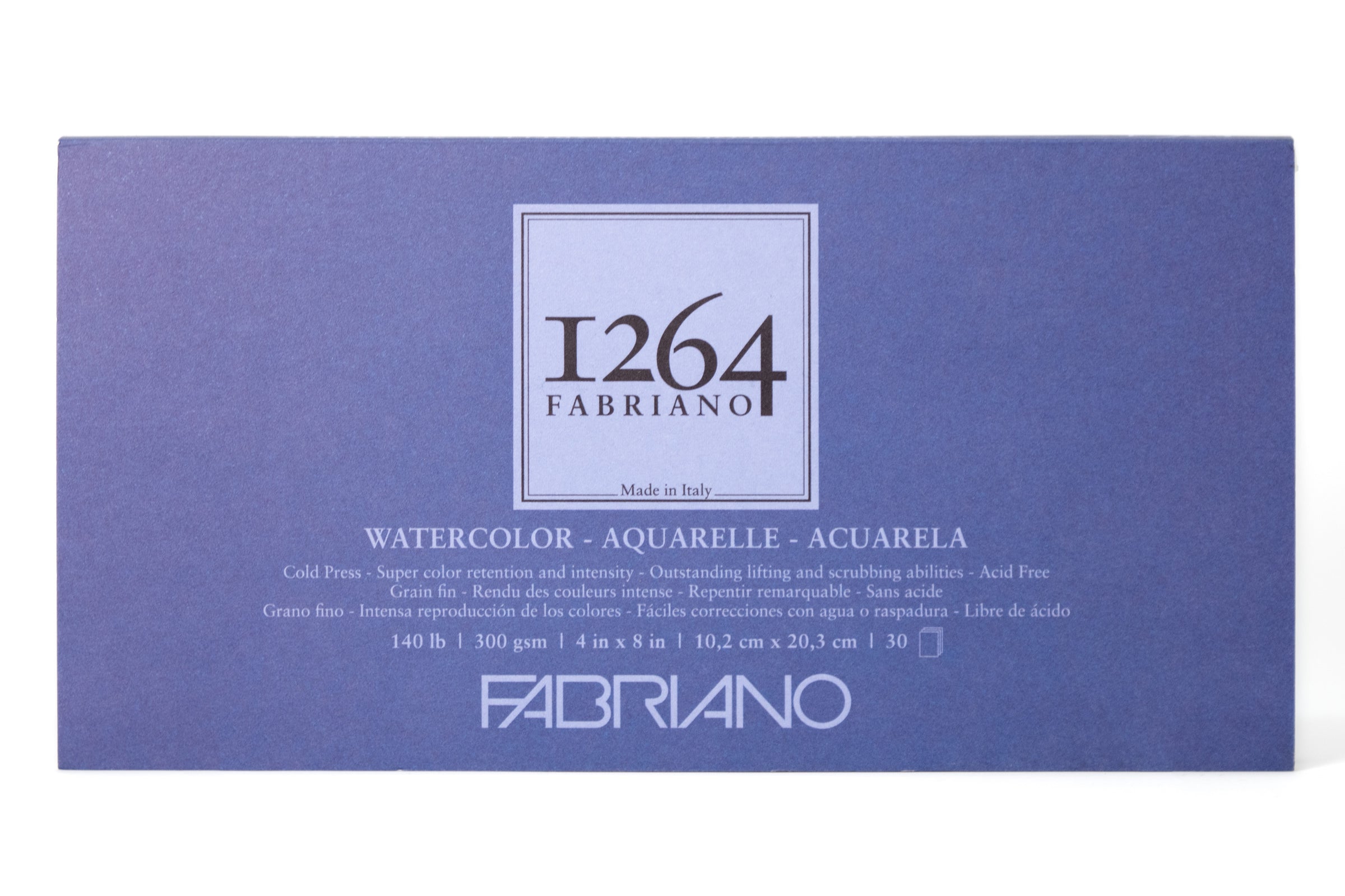 Fabriano 1264 Watercolor Pad, 9 inch x 12 inch, Spiral Bound