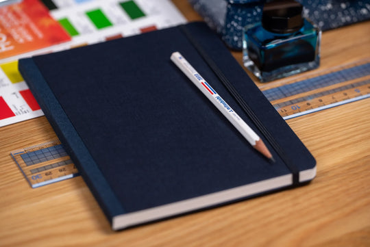Ecoqua Plus Clothbound Notebook, A5 Dot Grid, Red