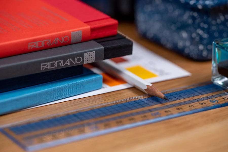 Ecoqua Plus Clothbound Notebook, A5 Dot Grid, Turquoise
