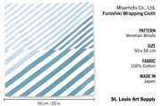 Miyamoto Co. - Furoshiki Wrapping Cloth, Small, Venetian Blinds - St. Louis Art Supply