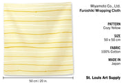 Miyamoto Co. - Furoshiki Wrapping Cloth, Small, Cozy Yellow - St. Louis Art Supply