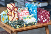 Miyamoto Co. - Furoshiki Wrapping Cloth, Large, Wave Rabbit - St. Louis Art Supply