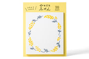 Furukawa Paper Works - Mimosa Flower Sticky Notes - St. Louis Art Supply