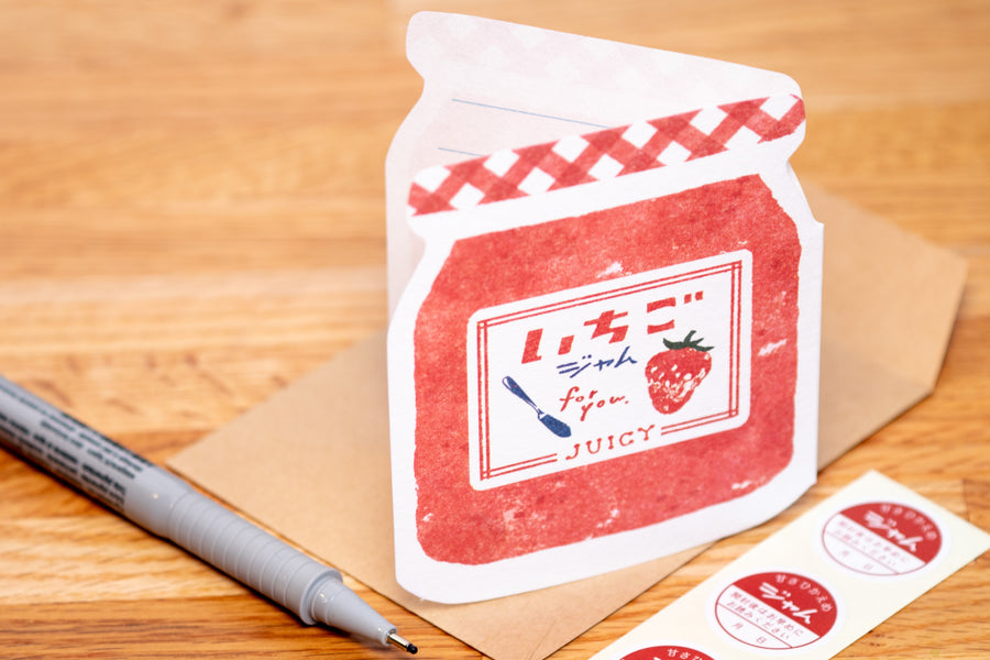 Furukawa Paper Works - Strawberry Jam Notecards - St. Louis Art Supply