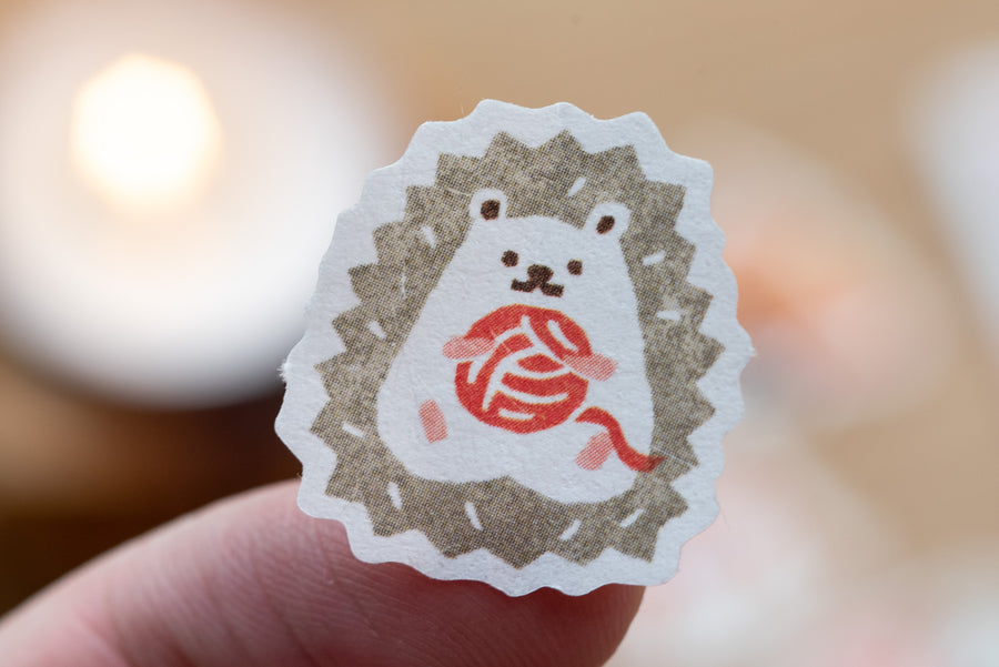 Furukawa Paper Works - Washi Sticker Pack, Winter Animals - St. Louis Art Supply