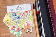 Furukawa Paper Works - Washi Sticker Pack, Fresh Flowers - St. Louis Art Supply