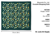 Miyamoto Co. - Furoshiki Wrapping Cloth, Large, Gingko - St. Louis Art Supply