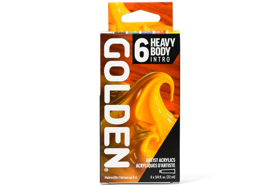 Golden Heavy Body Acrylics, Intro Set of 6