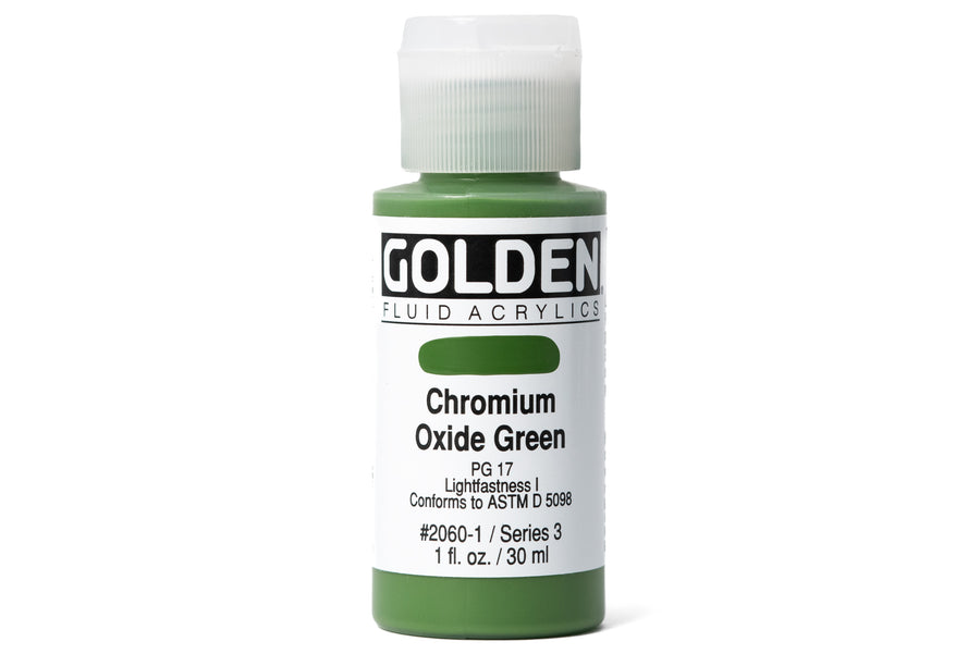 Golden - Golden Fluid Acrylics, Chromium Oxide Green - St. Louis Art Supply