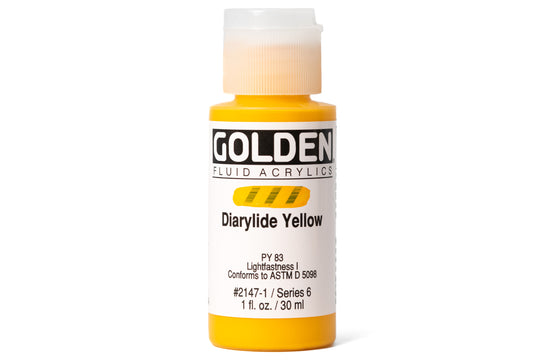 Golden - Golden Fluid Acrylics, Diarylide Yellow - St. Louis Art Supply