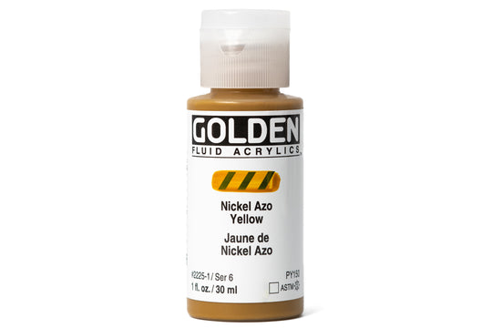 Golden - Golden Fluid Acrylics, Nickel Azo Yellow - St. Louis Art Supply