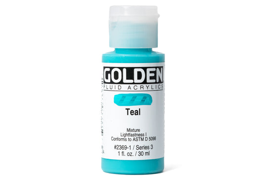 Golden - Golden Fluid Acrylics, Teal - St. Louis Art Supply