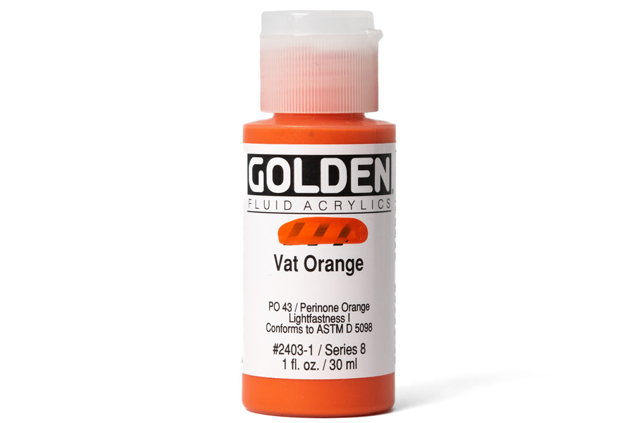 Golden - Golden Fluid Acrylics, Vat Orange - St. Louis Art Supply